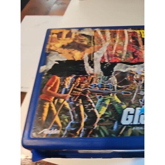 Vintage 1986 GI JOE Plastic Lunch Box No Thermos By Hasbro Aladdin - Picture 7 of 9